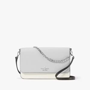 Kate Spade Two-Tone Crossbody Bag in Gray and Cream